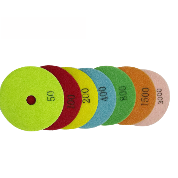 4 inch diamond dry polishing pads-Flower Type
